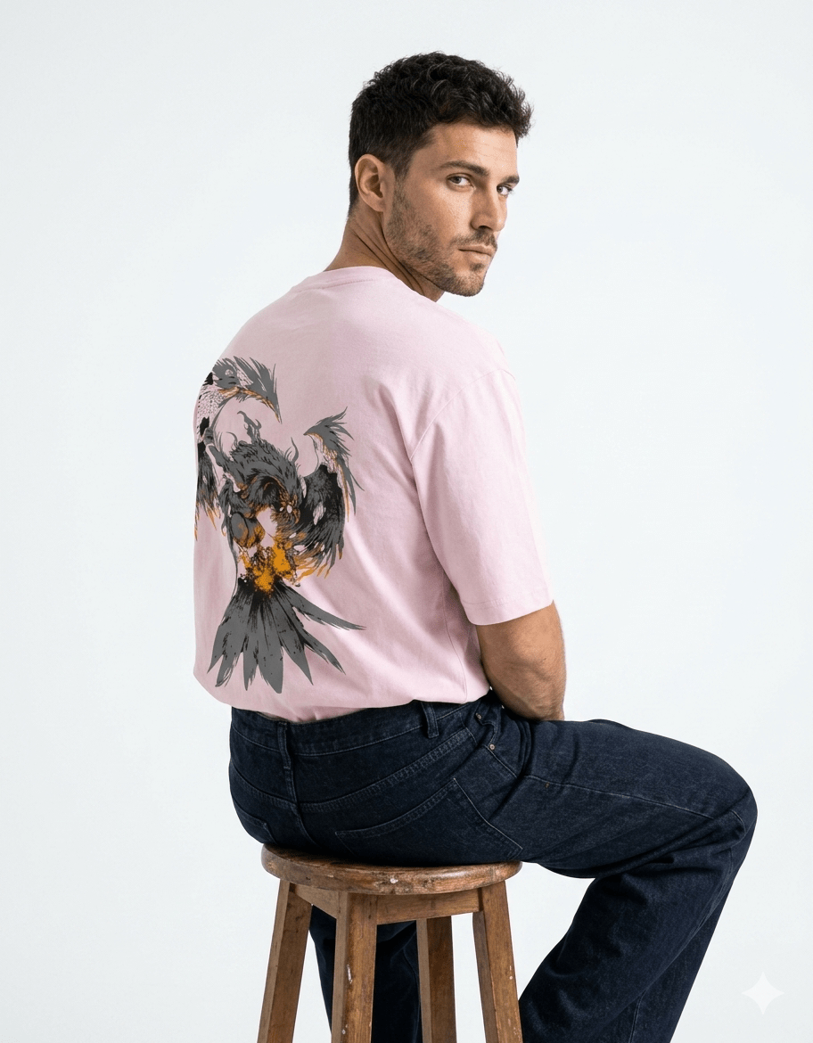 Still I Rise Oversized T-Shirt – Sword & Eagle Edition | 240 GSM Premium Cotton - | Shivors