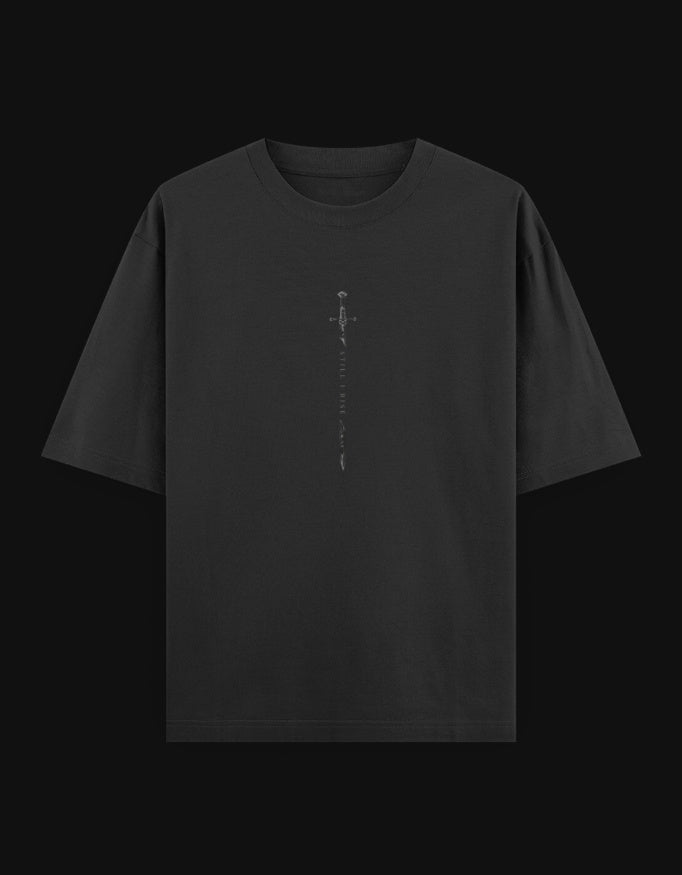 Still I Rise Oversized T-Shirt – Sword & Eagle Edition | 240 GSM Premium Cotton - | Shivors