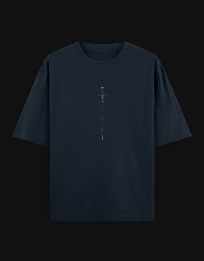Still I Rise Oversized T-Shirt – Sword & Eagle Edition | 240 GSM Premium Cotton - | Shivors