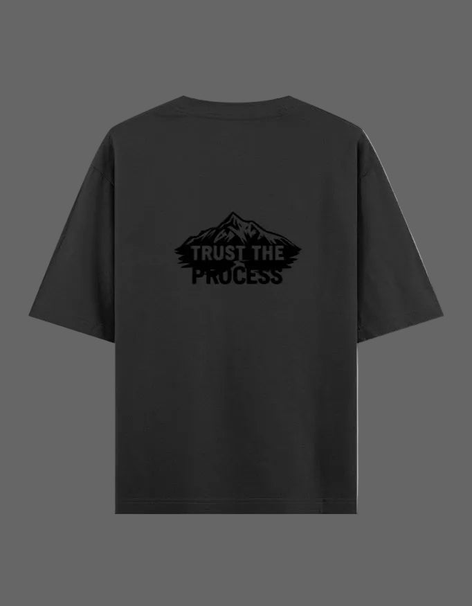 Trust The Process Oversized T-Shirt – 240 GSM Premium Cotton - | Shivors